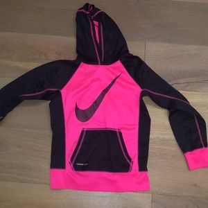 nike pink and black sweatshirt
